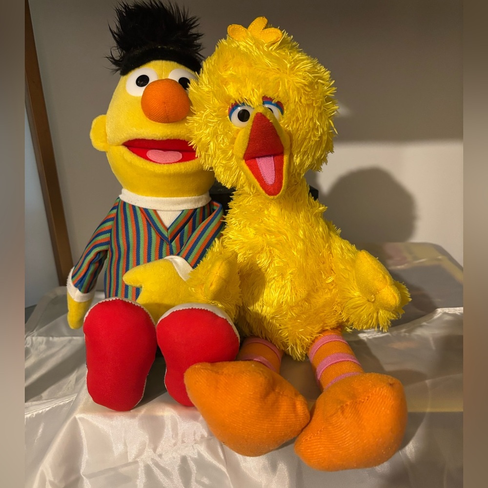 Sesame Street Plush Burt and‎ Big Bird